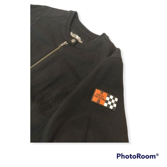 Women's Large L Harley-Davidson Denim Jacket Embroidered 96217-05VW - Picture 4 of 8